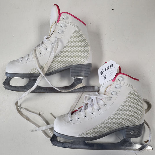 Used Riedell Sparkle Ice Skates - Size 2