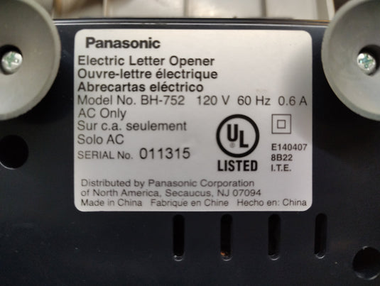 Panasonic BH-752 envelope opener