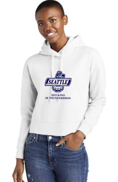 Sno-King Jr Thunderbirds Women's Crop Fleece Hoodie
