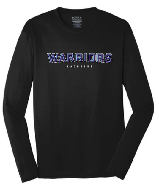 Warriors Lacrosse Long Sleeve Performance Tee