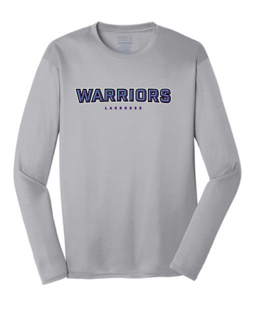 Warriors Lacrosse Long Sleeve Performance Tee