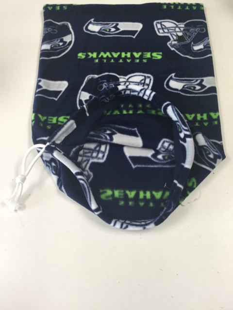 Load image into Gallery viewer, Seahawks Football Fleece Helmet Bag 14"x17" New
