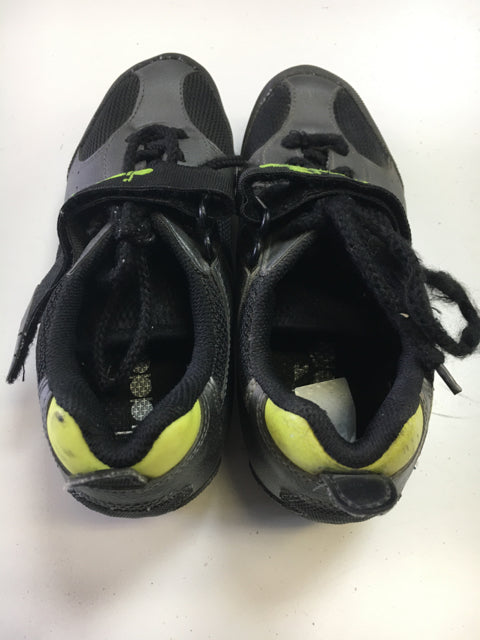 Load image into Gallery viewer, Used Diadora Black/Silver/Green Sr 7 MTB Biking Shoes
