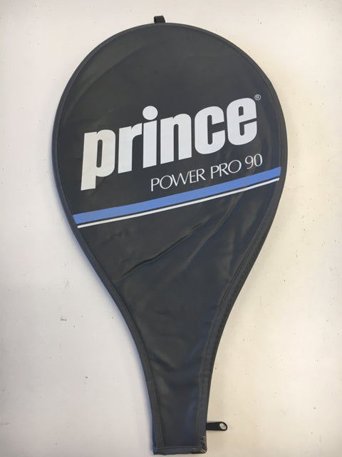 Load image into Gallery viewer, Prince Power Pro 90 Gray/Blue Size Dimensions 20" Used Tennis Racquet Head Cover
