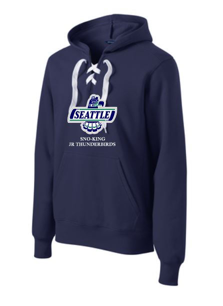 Sno-King Jr. Thunderbirds Hockey Lace Adult Hoodie