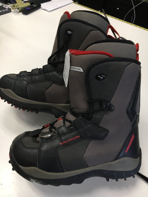Salomon Talapus grey/black Mens Size Specific 4.5 Used Snowboard Boots