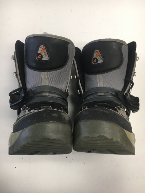 Load image into Gallery viewer, Used Rossignol Emery Hawk Black/Grey Mens Size 8 Step-in Snowboard Boots
