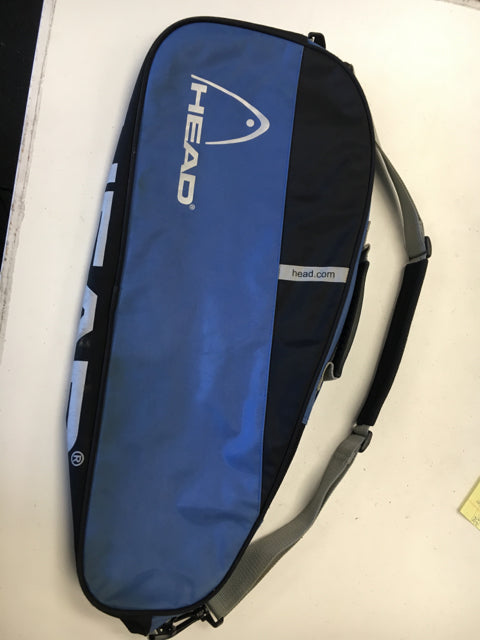 Load image into Gallery viewer, Head Blue/Silver Size Dimensions 29" Used Tennis Racquet Bag
