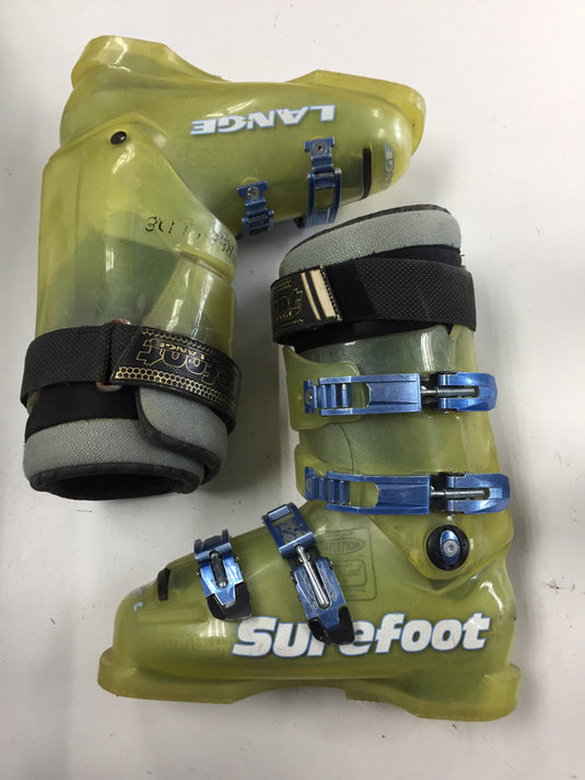 Lange Surefoot Green Size 292mm Used Downhill Ski Boots