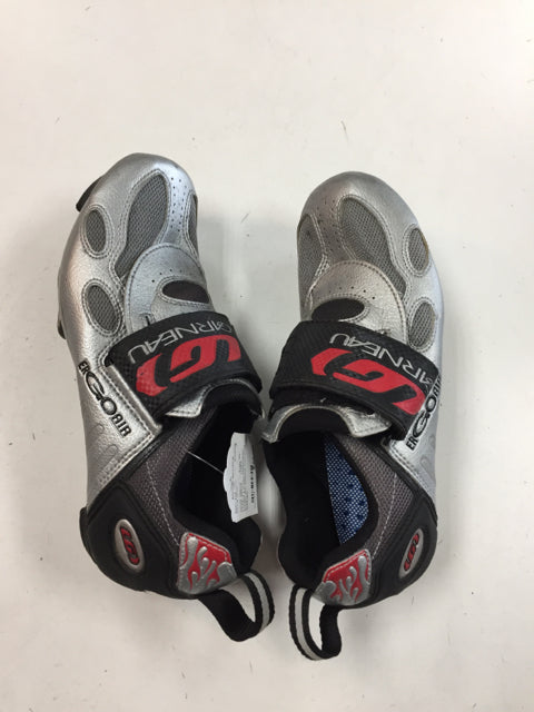 Load image into Gallery viewer, Louis Garneau Ergo Air Grey Mens 7 Used Biking Shoes
