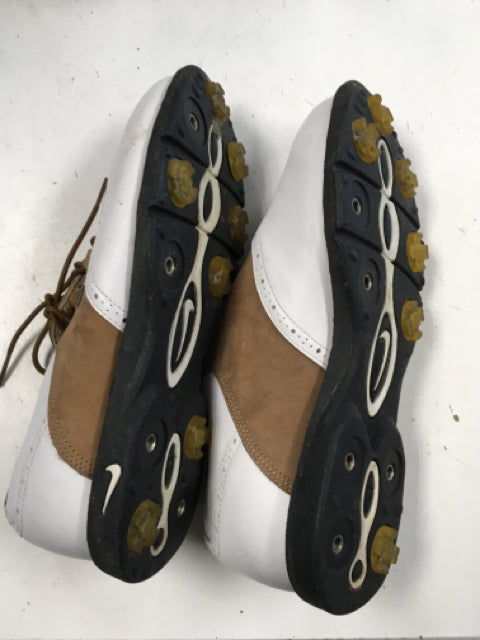 Load image into Gallery viewer, Nike Zoomair White/Tan Size Specific 6.5 Used Golf Shoes
