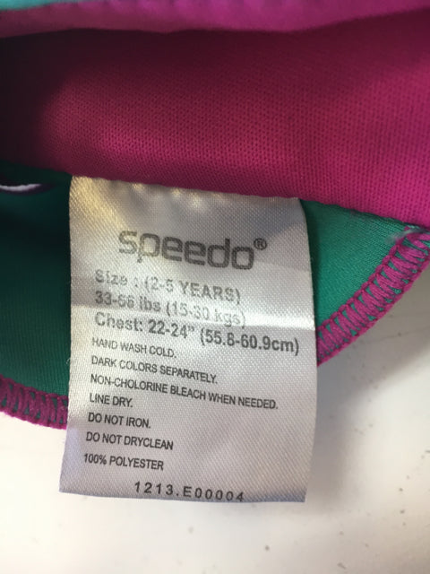 Speedo Teal/Pink Girls Size 30-50 lbs Girl's Used Life Vest