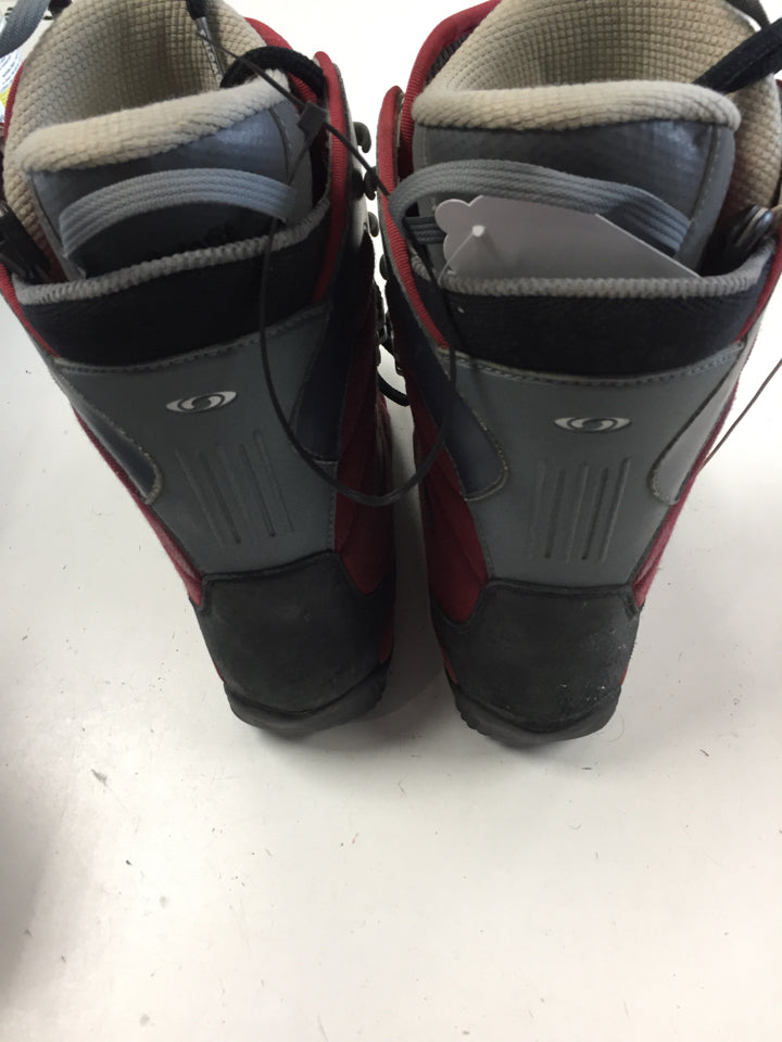Load image into Gallery viewer, Salomon Dialogue Blue/Red Mens Size Specific 6.5 Used Snowboard Boots
