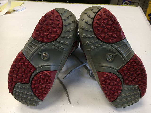 Load image into Gallery viewer, Northwave Legend Gray/Red Mens Size Specific 5.5 Used Snowboard Boots
