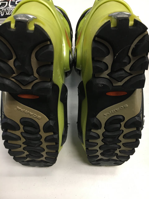 Load image into Gallery viewer, Scarpa Spirit4 Used Yellow/Orange 305mm Back Country Touring Boots
