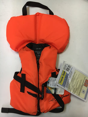 Used W/ Tags America's Cup Orange Infant Life Vest