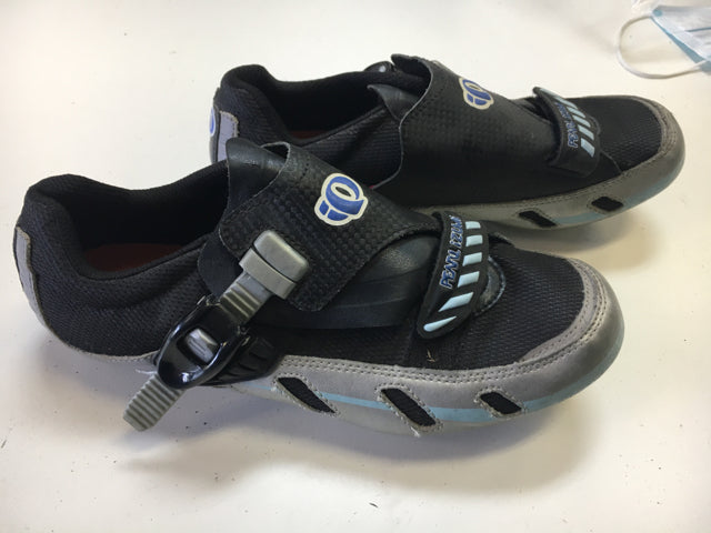 Load image into Gallery viewer, Used Pearl Izumi Black/BlueWomen's MTB Biking Shoes 41
