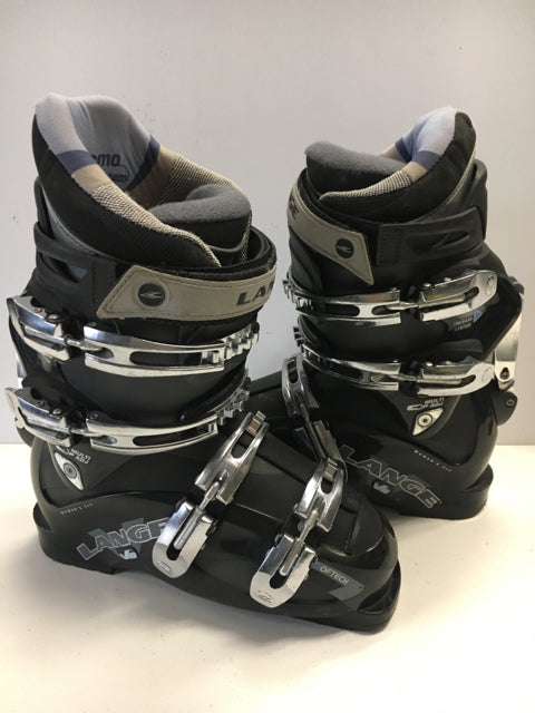 Load image into Gallery viewer, Lange V 8.0 Black Size 278mm Used Women's Downhill Ski Boots
