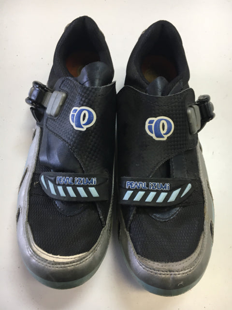 Load image into Gallery viewer, Used Pearl Izumi Black/BlueWomen's MTB Biking Shoes 41
