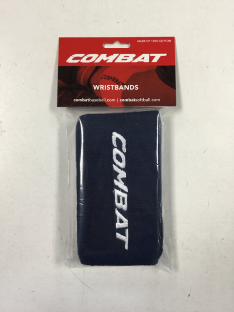 Load image into Gallery viewer, Combat Wristbands Navy 6" New Apparel

