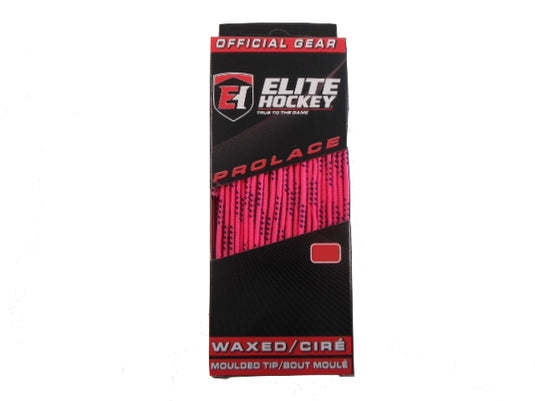 Elite Prolace Neon Pink 108" New Hockey Laces Waxed
