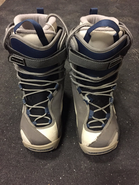 Load image into Gallery viewer, Used Salomon IVY grey/blue Womens 4.5 Snowboard Boots
