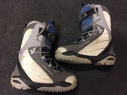 Used Salomon IVY grey/blue Womens 4.5 Snowboard Boots