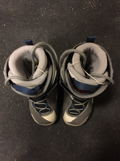 Used Salomon IVY grey/blue Womens 4.5 Snowboard Boots