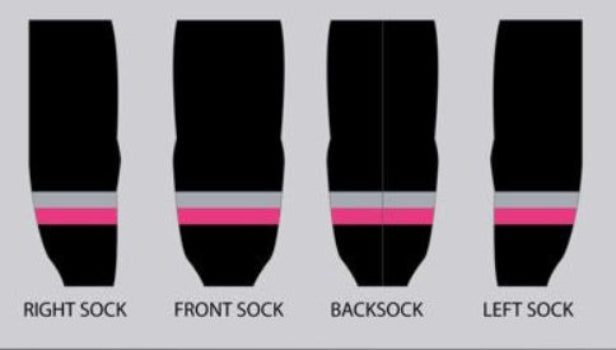 Load image into Gallery viewer, VooDoo Puckers Dark Sublimation Hockey Socks
