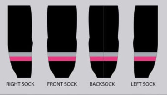 VooDoo Puckers Dark Sublimation Hockey Socks