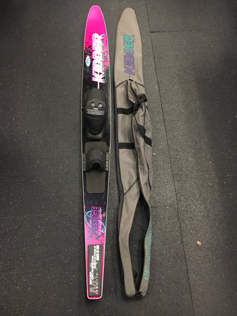 Load image into Gallery viewer, Kidder Tour Series Prestige Tunnel 5.0 Black/Pink Length 65" Used Water Skis

