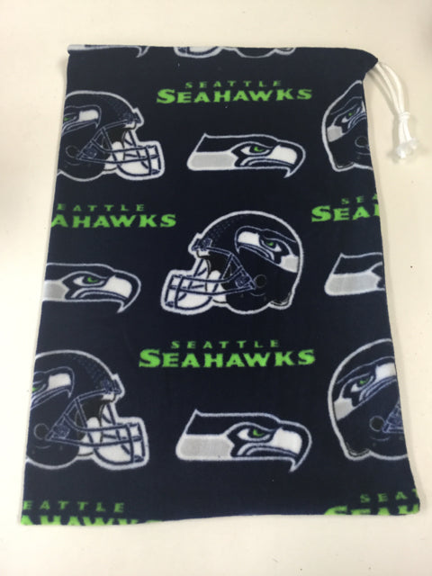 Load image into Gallery viewer, Seahawks Football Fleece Helmet Bag 14"x17" New
