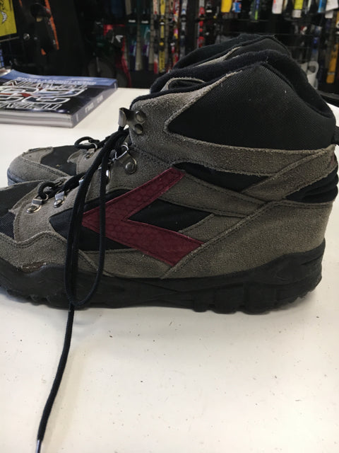 Load image into Gallery viewer, Brooks Grey/Red Mens 13 Used Hiking Boots
