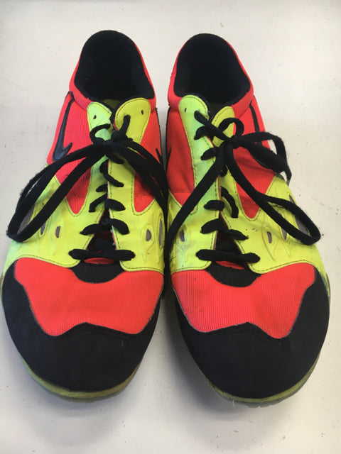 Load image into Gallery viewer, Used Nike Zoom Rival Pink/Yellow Mens Size Specific 9.5 Track Shoes
