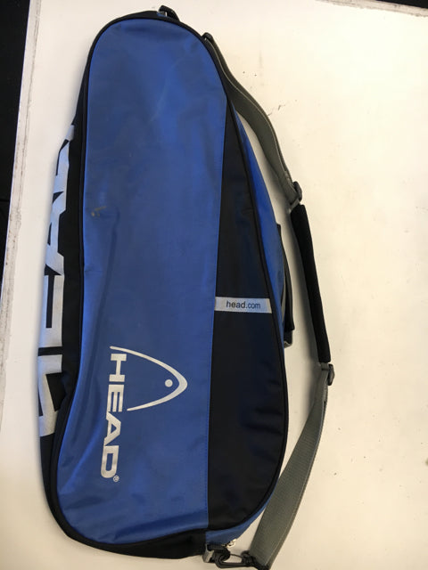 Load image into Gallery viewer, Head Blue/Silver Size Dimensions 29" Used Tennis Racquet Bag

