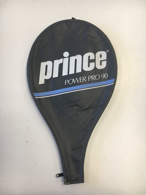 Load image into Gallery viewer, Prince Power Pro 90 Gray/Blue Size Dimensions 20" Used Tennis Racquet Head Cover
