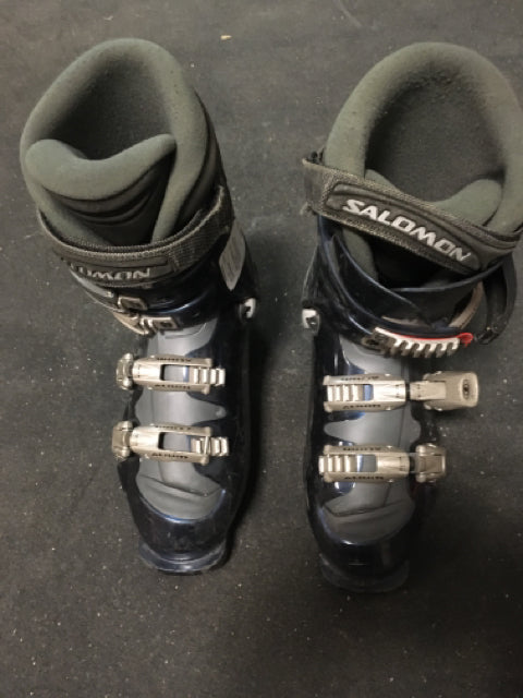 Load image into Gallery viewer, Salomon Evolution Navy Blue Used Downhill Ski Boots
