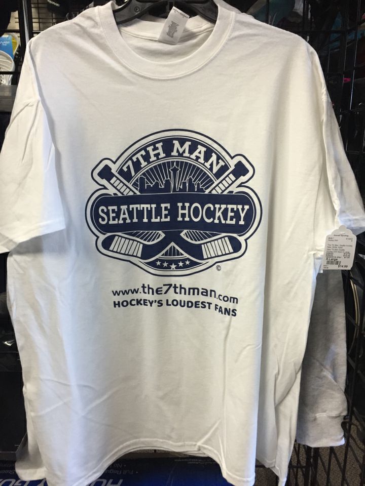 Load image into Gallery viewer, The 7th Man We Are Seattle Hockey New White Adult Size X-Large Hockey Shirt
