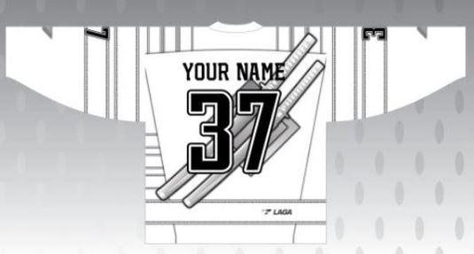 RHL Ice Ninjas White New Hockey Player Jersey