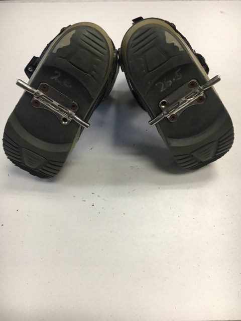 Load image into Gallery viewer, Used Rossignol Emery Hawk Black/Grey Mens Size 8 Step-in Snowboard Boots
