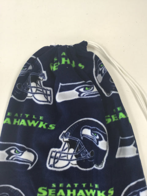 Load image into Gallery viewer, Seahawks Football Fleece Helmet Bag 14"x17" New
