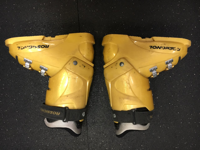 Load image into Gallery viewer, Rossignol Elite Pro Gold Size 23.5 Used Downhill Ski Boots
