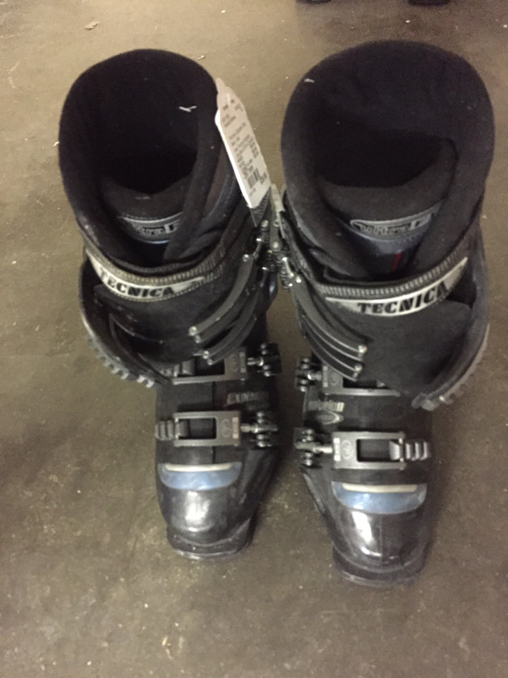 Load image into Gallery viewer, Technica Explosion Ultra Black Size 267 mm Used Downhill Ski Boots
