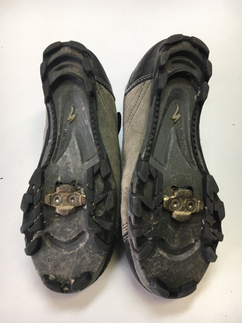 Load image into Gallery viewer, Used Specialized Beige/Black Sr 6 Biking Shoes
