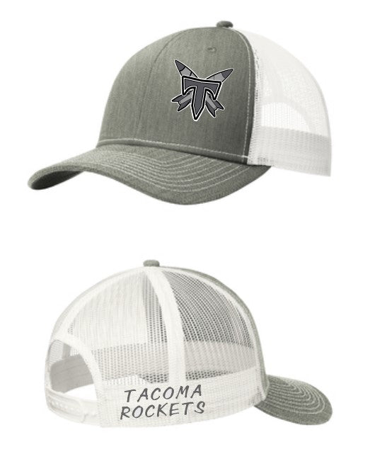 Load image into Gallery viewer, Tacoma Rockets T Logo Snapback Trucker Cap
