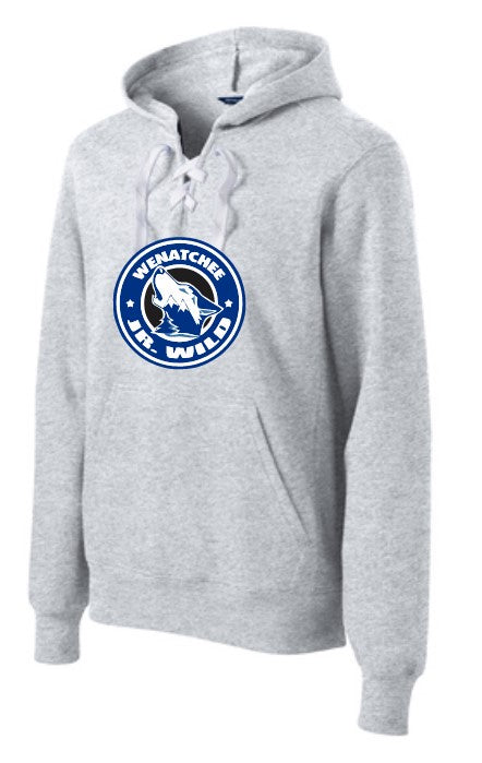 Load image into Gallery viewer, Wenatchee Jr Wild Adult Hockey Lace Hoodie
