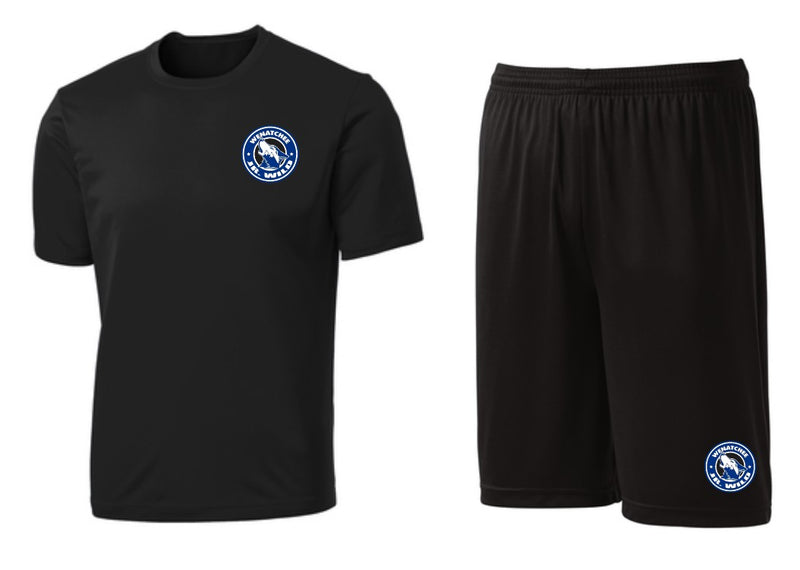 Load image into Gallery viewer, Wenatchee Jr Wild Adult Performance Tee &amp; Shorts Set
